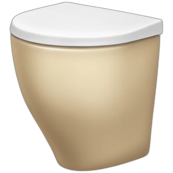 Toilette avec une ventouse emoji