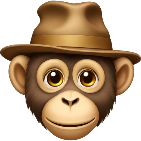 monkey in hat emoji