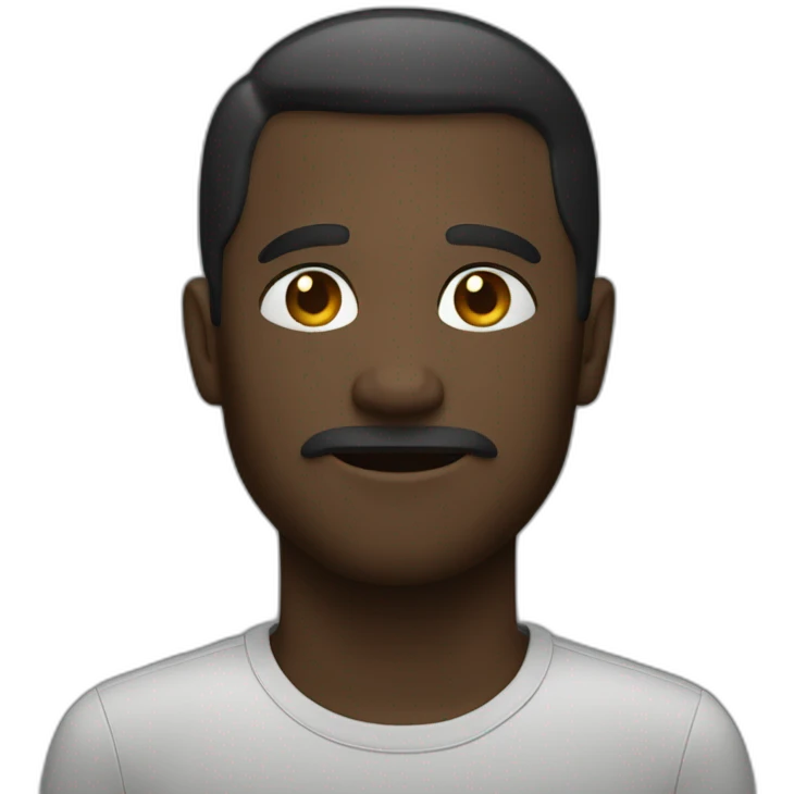 un homme noir emoji