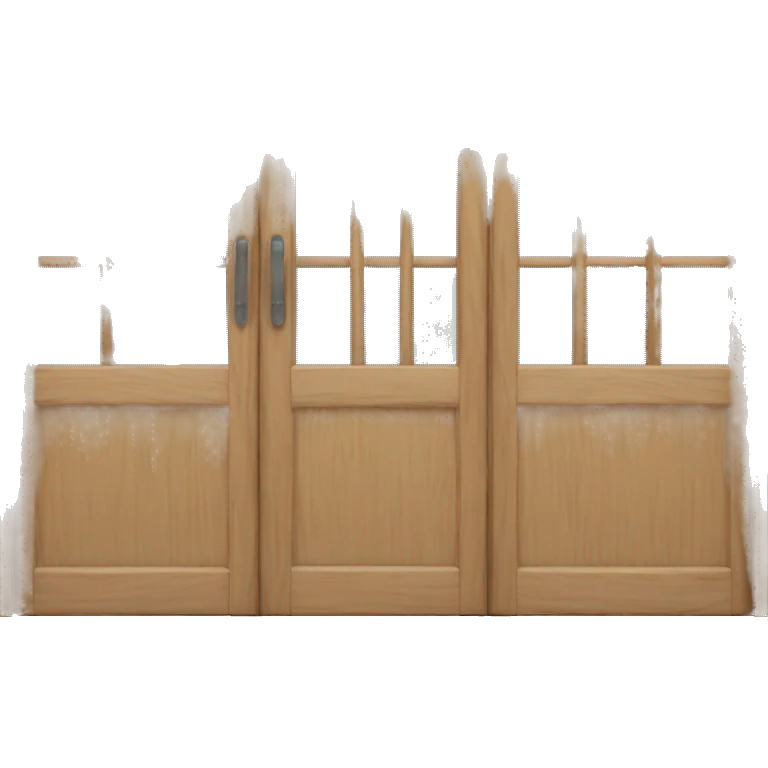 Wood French doors emoji