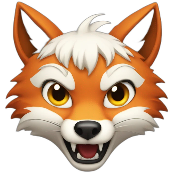 rage fox emoji