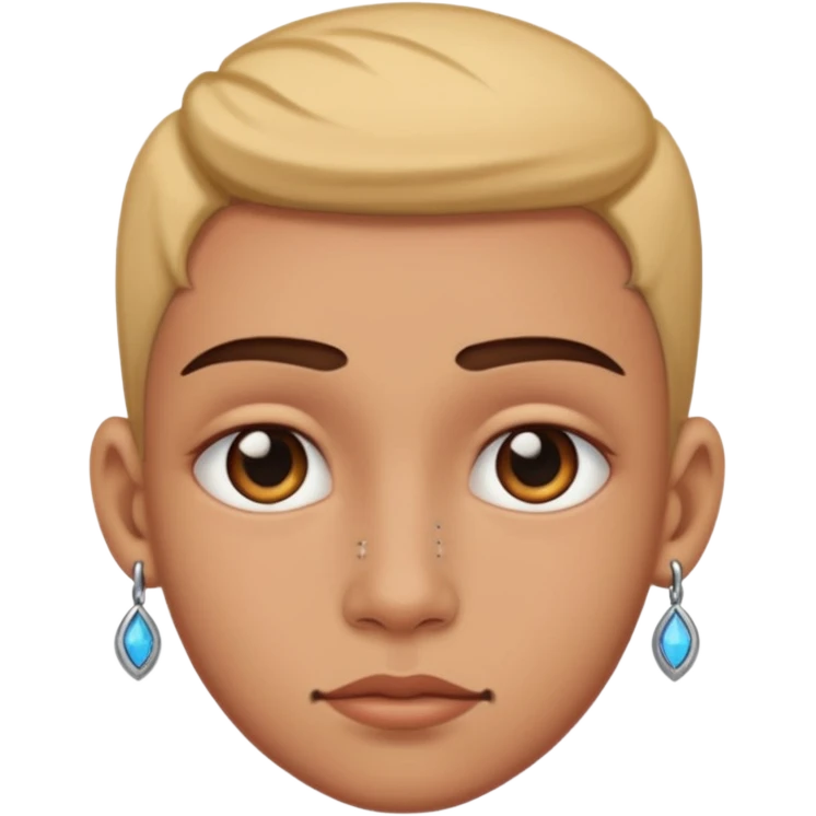 domuz burnu piercing emoji