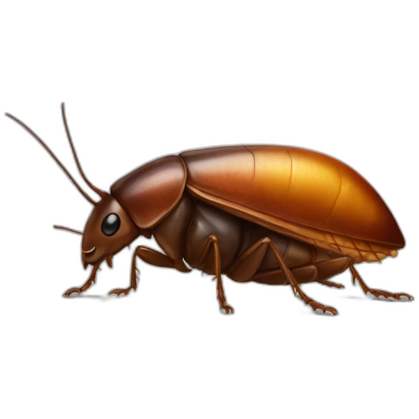 Cockroach with a crown emoji