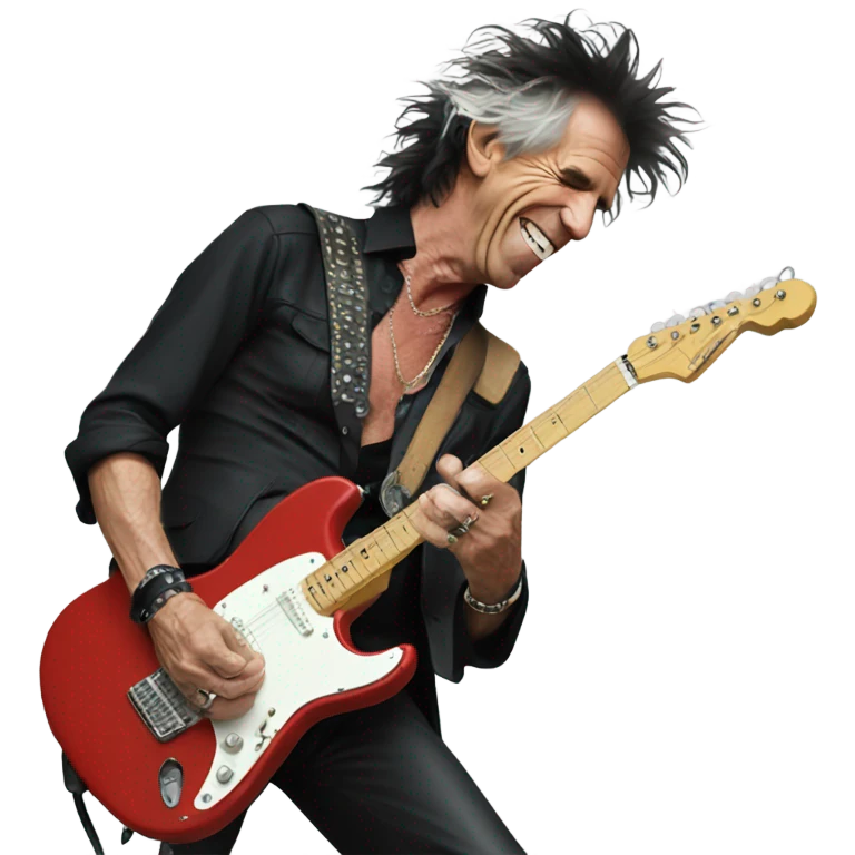 Keith richards smiling sexy emoji