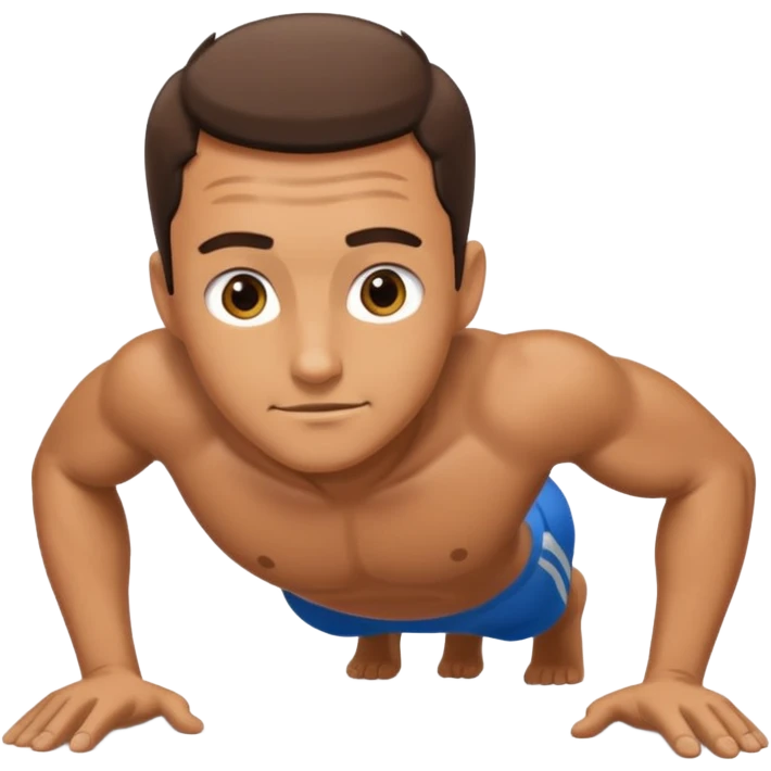 a man pushups emoji