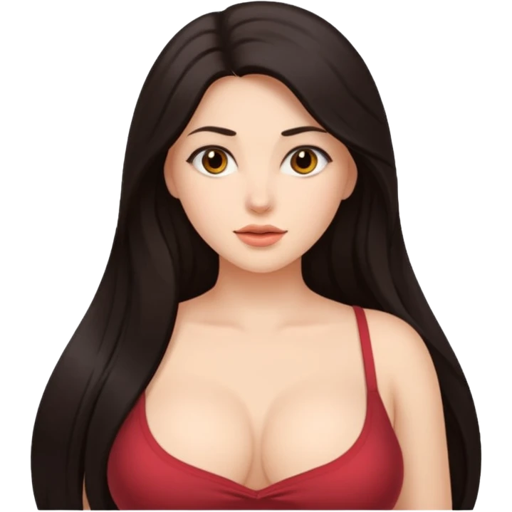 A naked woman with big boobs emoji