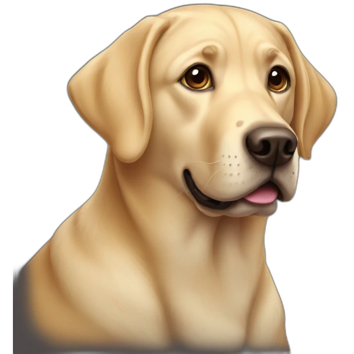 nerdy labrador emoji