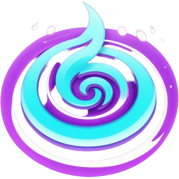 glitter purple and cian fire emoji