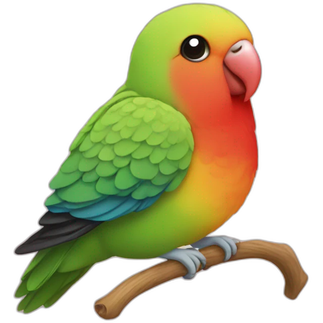 A lovebird emoji