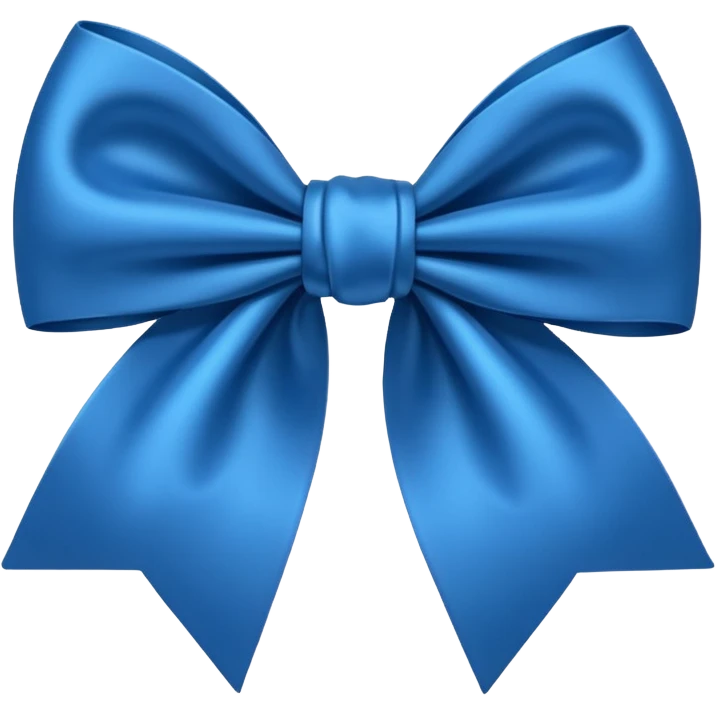 Make a blue bow emoji