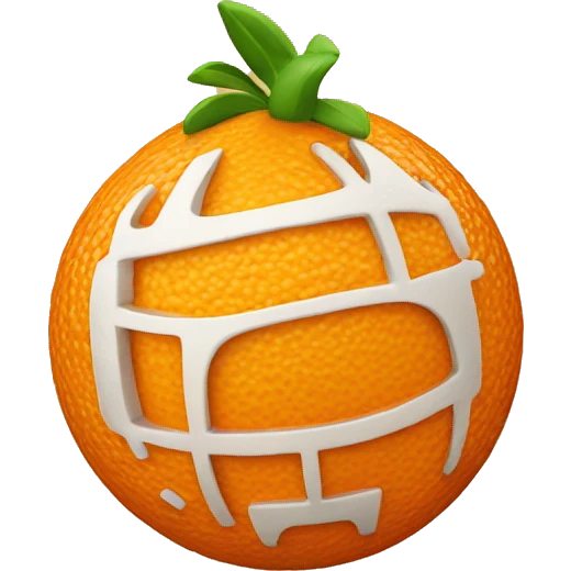 3D Orange  emoji