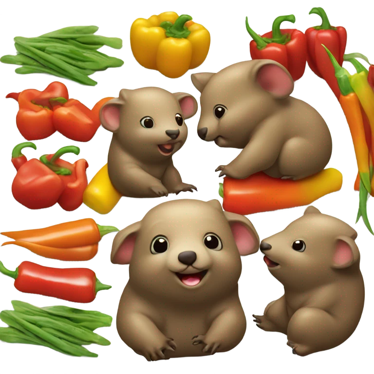 Wombat stir fry emoji