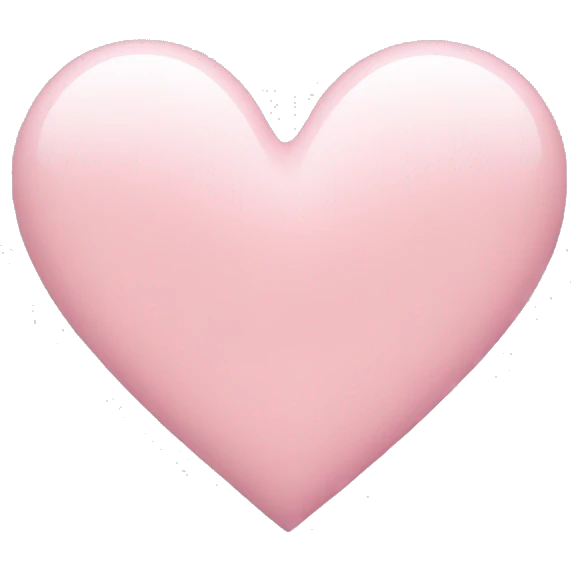 Light pink heart  emoji