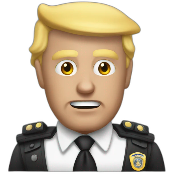 trump-getting-arrested emoji