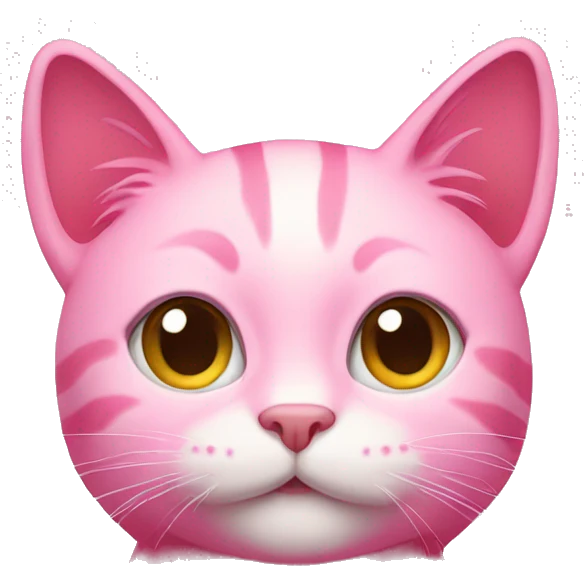Pink cat emoji