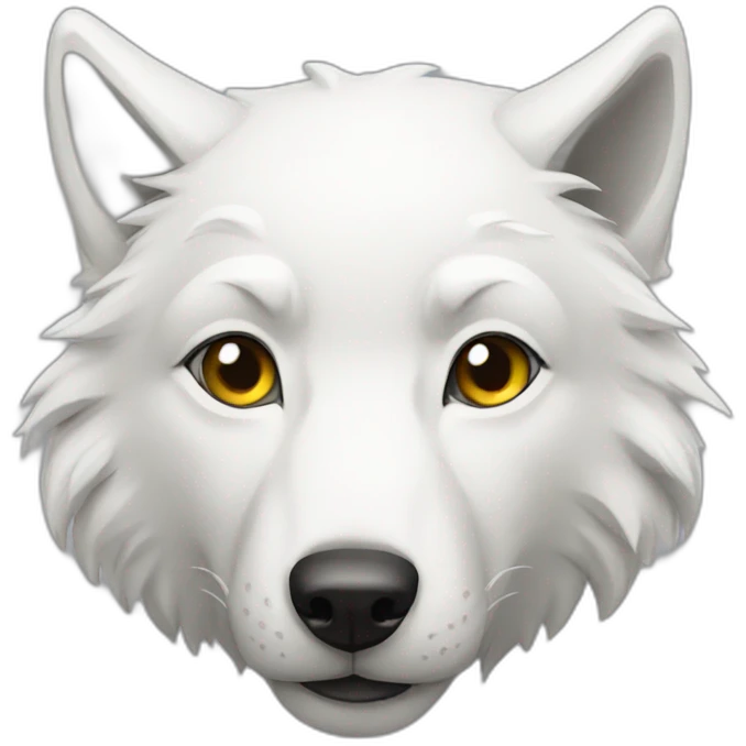 white wolf emoji