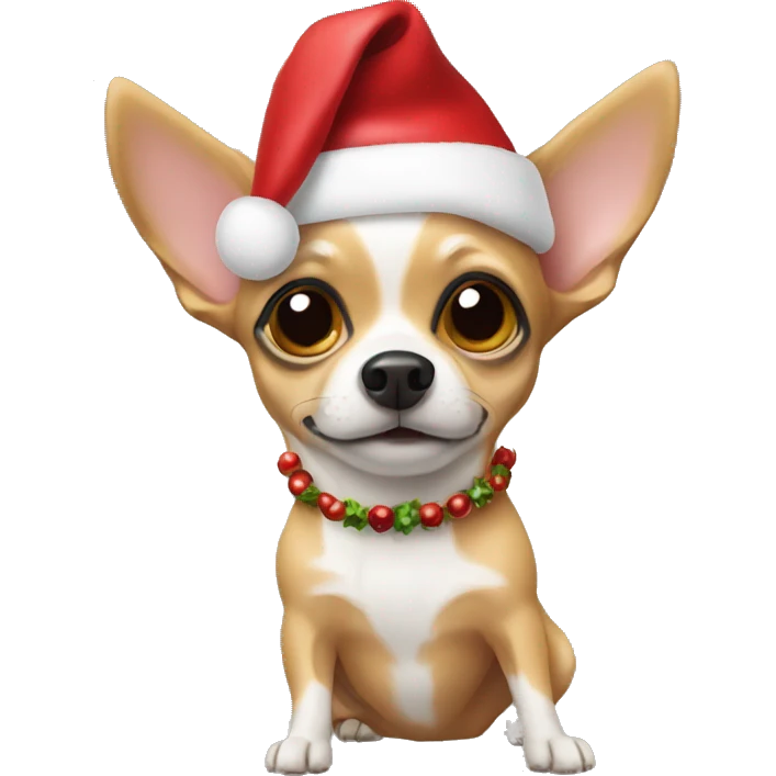 Chihuahua at Christmas  emoji