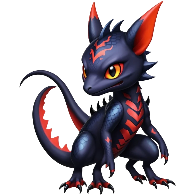 Shiny Epic Badass Gothic Noibat-Salandit-Litten-Hybrid emoji