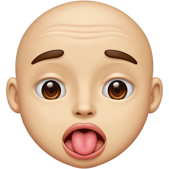 Dizzy emoji with tongue out emoji