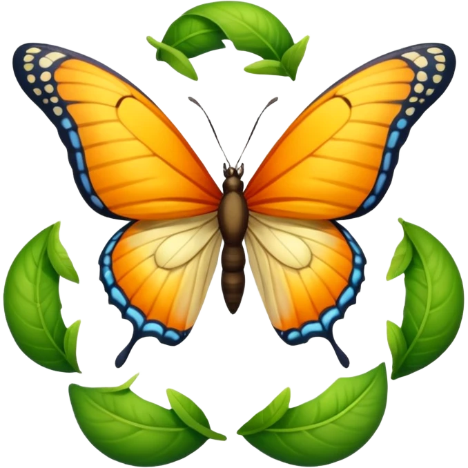 butterfly life cycle emoji