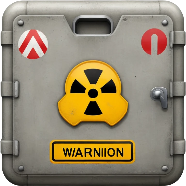 bunker with warning symbols emoji
