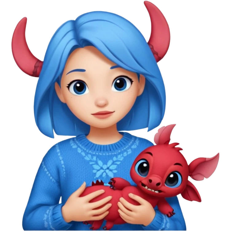 Gaming, Stitch und Muschu von Disney, Cozy,Chaos, Girl, animiert emoji