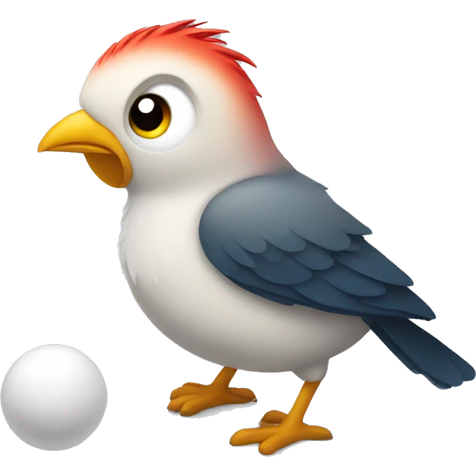 bird with balls emoji