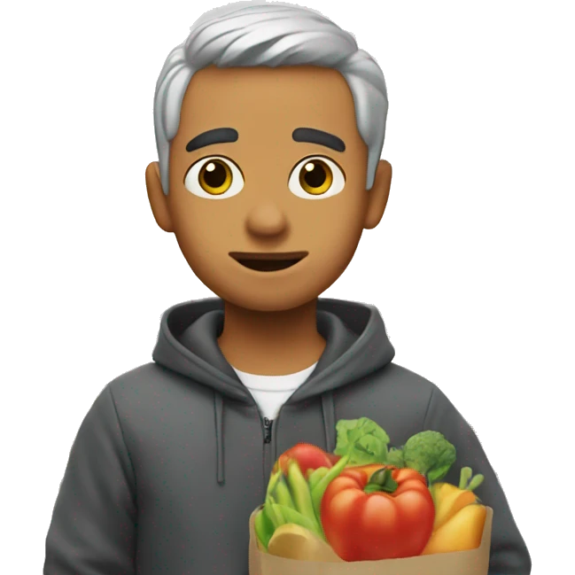 Jorge the curious in the supermarket emoji