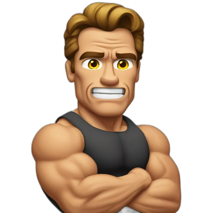 arnold schwarzenegger Flexing emoji