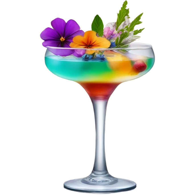 coctail with flowers  emoji