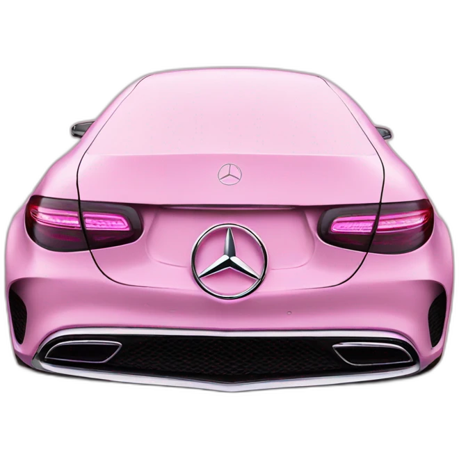 Mercedes logo pink emoji