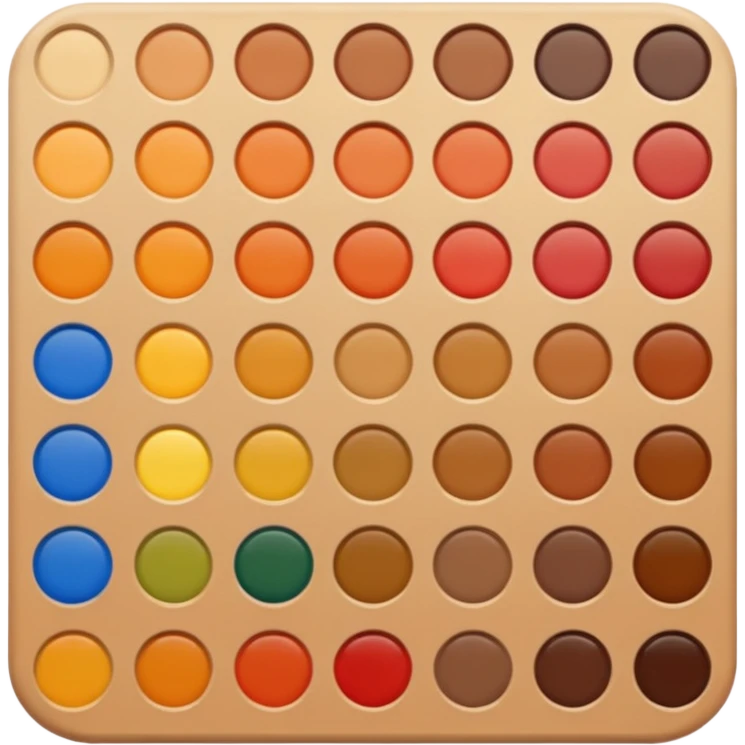 Fall colors paint palette emoji