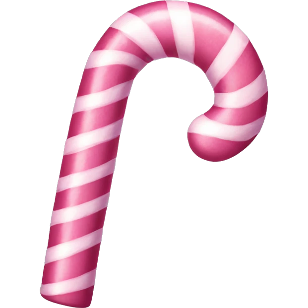 Pink candy cane emoji