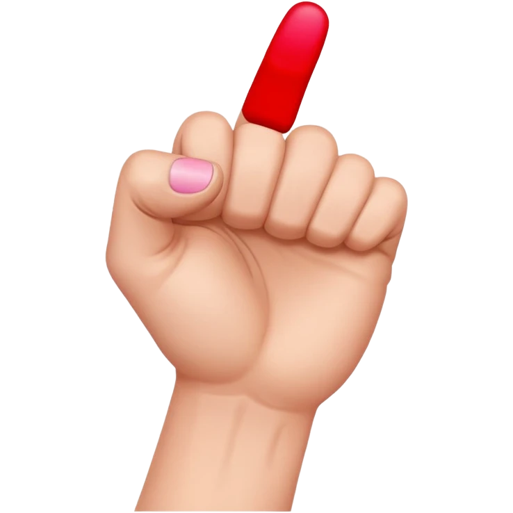 puño cerrado y dedo meñique estirado emoji