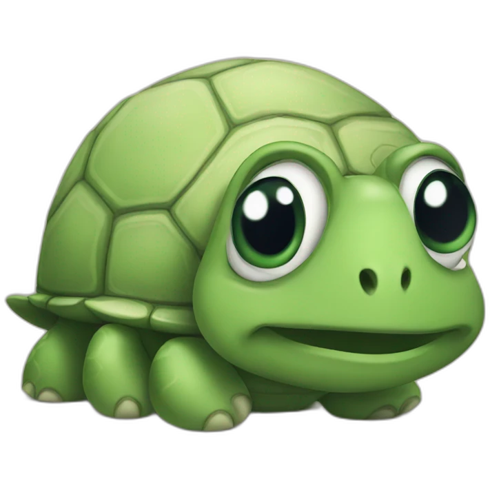 Sad turtle face emoji