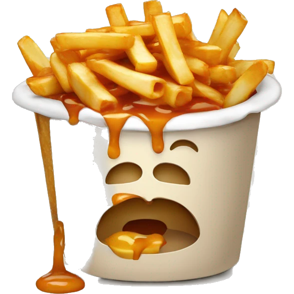 Poutine qui mange du Poutine emoji