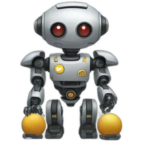 ki robot with an knowledge symbol emoji
