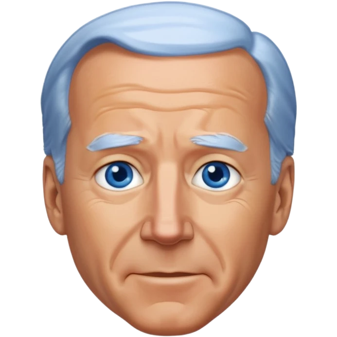 Joe Biden with blue eyes emoji