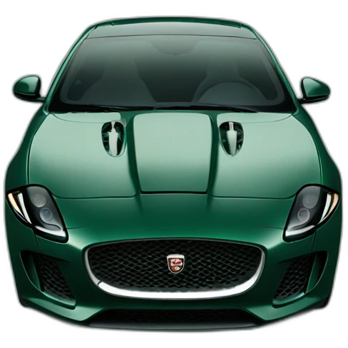 Jaguar type f dark green emoji