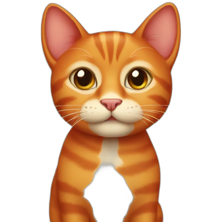 red cat emoji