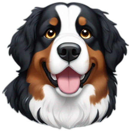 Bernese Mountain dog Snow emoji