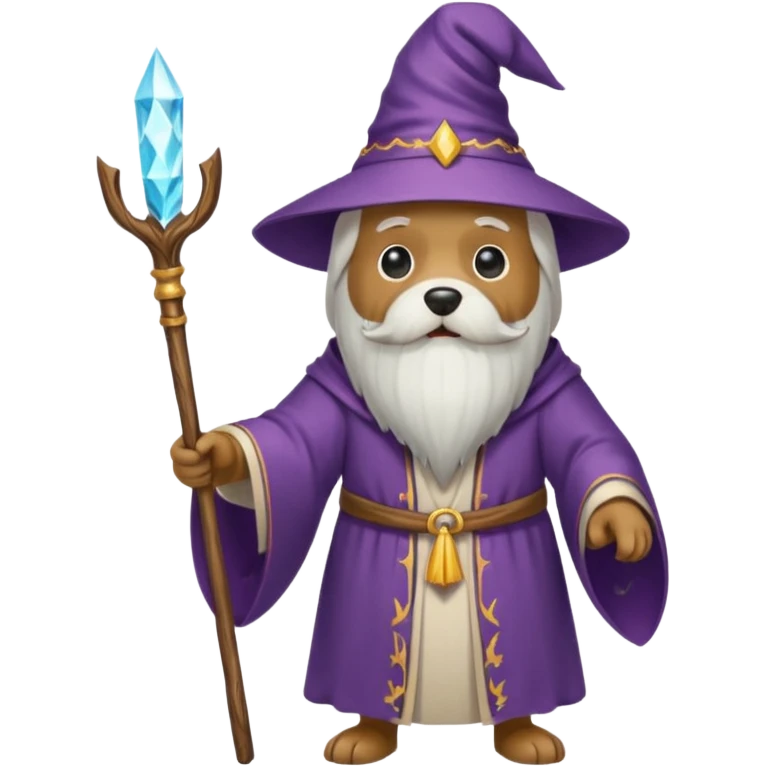 Dog wizard emoji