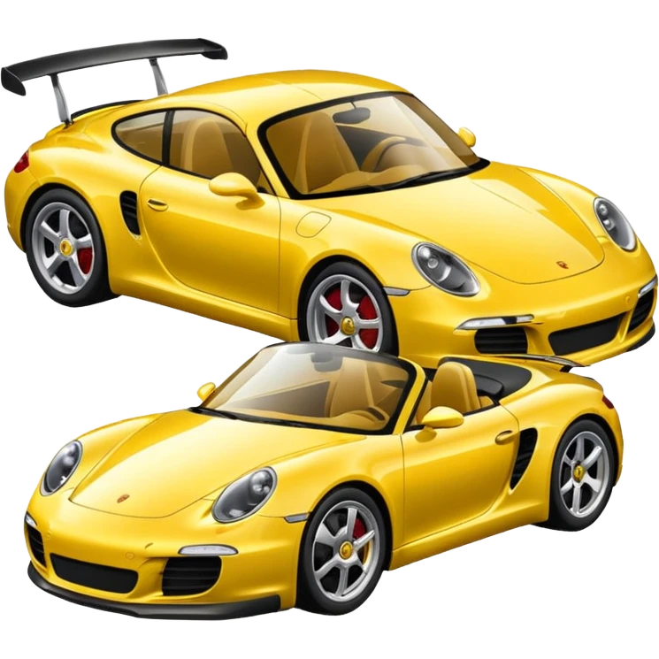 Yellow Porsche emoji
