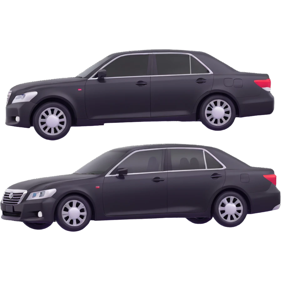 Toyota Crown from the 1980s, boxy sedan with angular design emoji