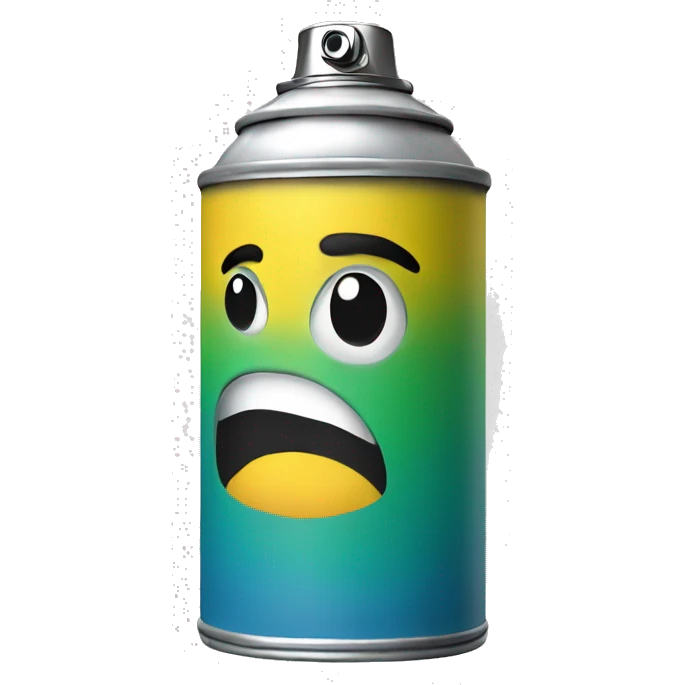 Spray paint can emoji
