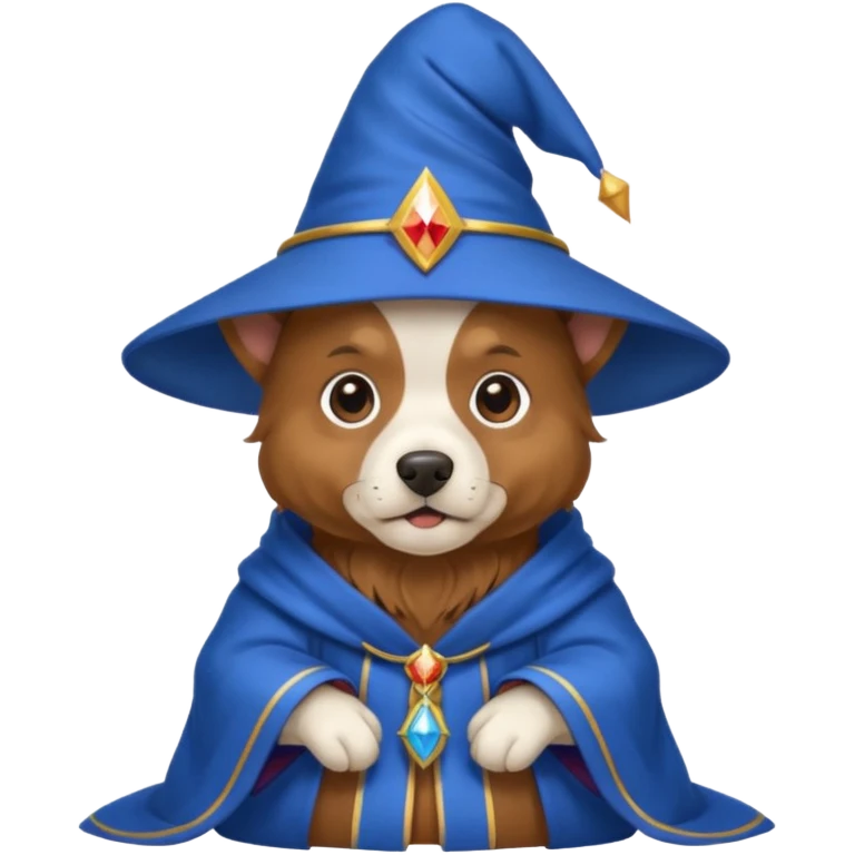 Dog wizard emoji