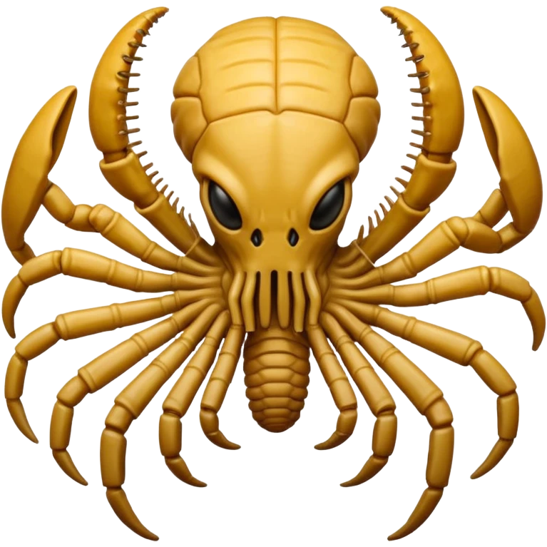 man with Facehugger emoji