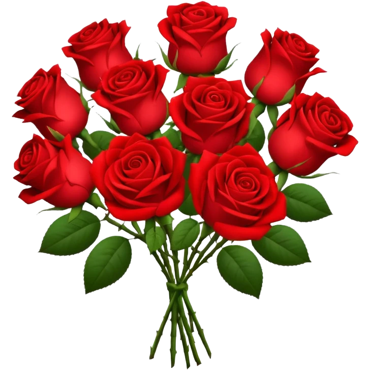 A bunch of red roses with a note that says Linnea emoji