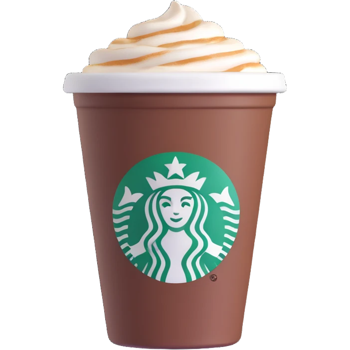 Starbucks cup of coffee emoji