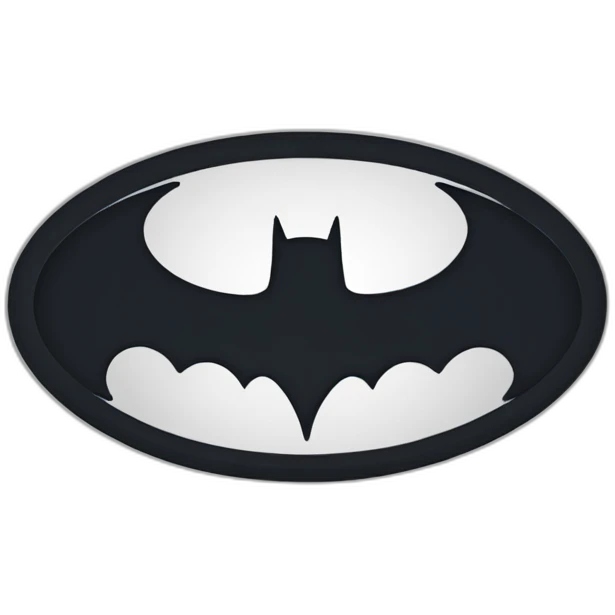 Batmam modern logo emoji
